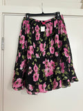 Black and Pink Flower Skirt